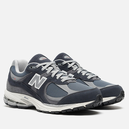 New Balance: Синие кроссовки 