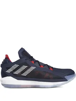 adidas: Синие кроссовки  Dame 6