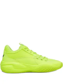 PUMA: Жёлтые кроссовки  Court Rider