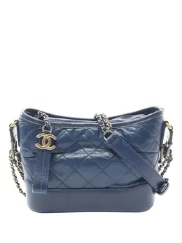 CHANEL Pre-Owned: Голубая сумка через плечо 