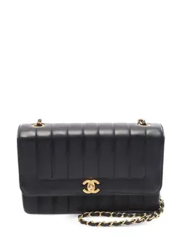 CHANEL Pre-Owned: Чёрная сумка через плечо 