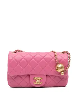 CHANEL Pre-Owned: Розовая сумка через плечо 