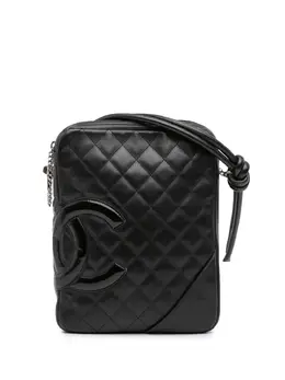 CHANEL Pre-Owned: Чёрная сумка через плечо 