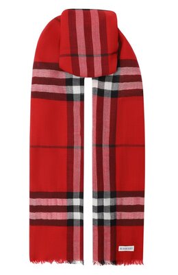 Burberry: Красный шарф 