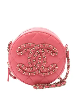 CHANEL Pre-Owned: Розовый клатч 