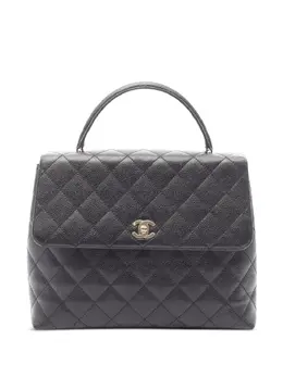 CHANEL Pre-Owned: Чёрная сумка на руку 