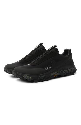 Premiata: Чёрные кроссовки 