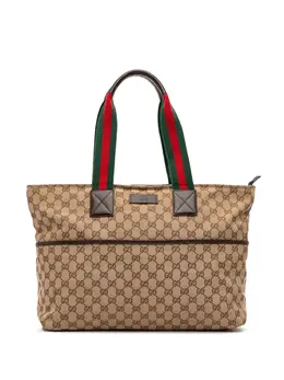 Gucci Pre-Owned: Коричневая сумка-шоппер 