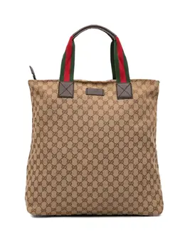 Gucci Pre-Owned: Коричневая сумка-шоппер 