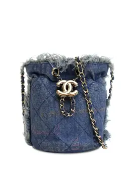 CHANEL Pre-Owned: Голубая сумка 