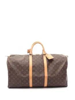 Louis Vuitton Pre-Owned: Коричневая дорожная сумка 