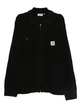 Carhartt WIP: Чёрный кардиган 