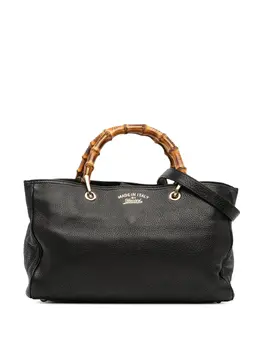 Gucci Pre-Owned: Чёрная сумка-шоппер 