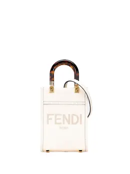Fendi Pre-Owned: Белая сумка-шоппер 
