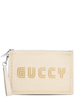 Gucci Pre-Owned: Белый клатч 