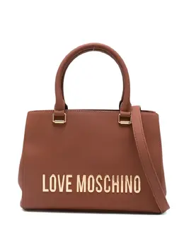 Love Moschino: Коричневая сумка-шоппер 