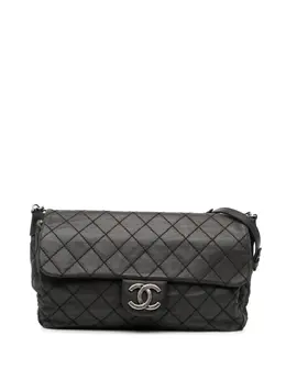 CHANEL Pre-Owned: Серая сумка через плечо 