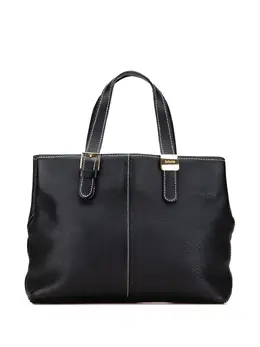 Burberry Pre-Owned: Чёрная сумка-шоппер 