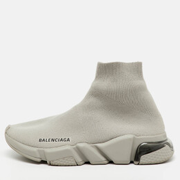 Balenciaga: Светлые кроссовки  Speed Trainer