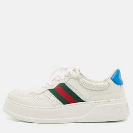 Gucci: Белые кроссовки  GG