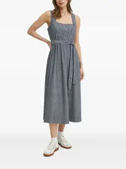 DKNY: Платье с завязками на талии 