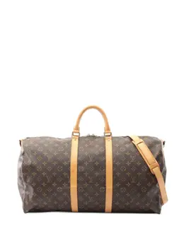 Louis Vuitton Pre-Owned: Коричневая дорожная сумка 