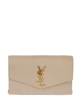 Saint Laurent: Бежевый клатч  Envelope