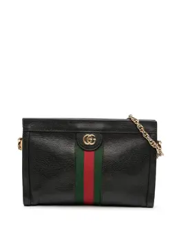 Gucci Pre-Owned: Чёрная сумка через плечо 