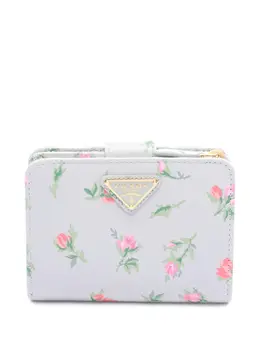 Prada Pre-Owned: Кошелёк с растительным принтом 