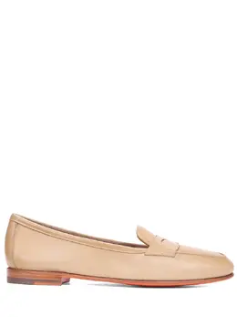 SANTONI: Бежевые лоферы 