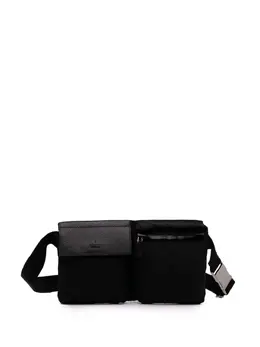 Gucci Pre-Owned: Чёрная поясная сумка 
