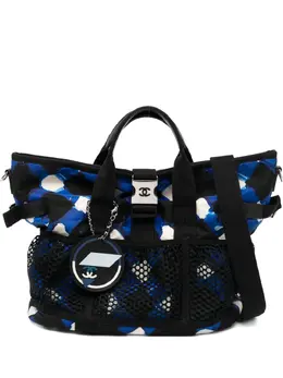 CHANEL Pre-Owned: Голубая сумка-шоппер 
