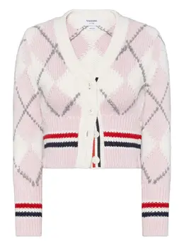 Thom Browne: Розовый кардиган 