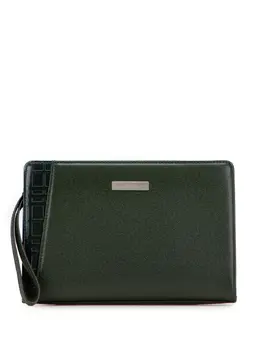Burberry Pre-Owned: Зелёный клатч 