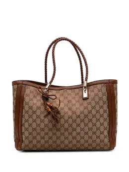 Gucci Pre-Owned: Коричневая сумка-шоппер 