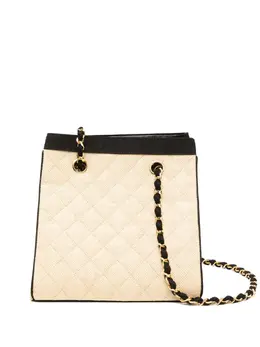 CHANEL Pre-Owned: Бежевая сумка 