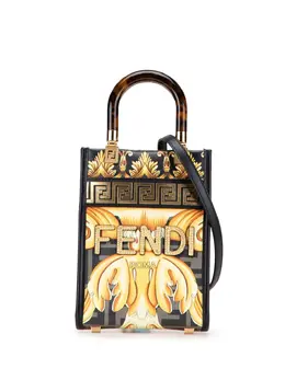 Fendi Pre-Owned: Сумка-шоппер с принтом 