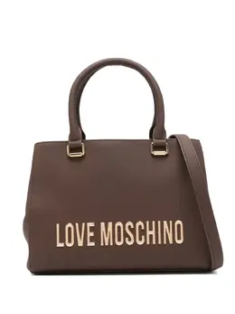 Love Moschino: Коричневая сумка-шоппер 