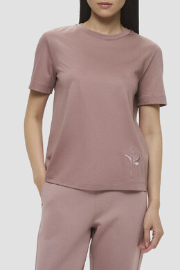 Max Mara: Футболка с вышивкой 