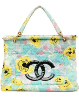 CHANEL Pre-Owned: Многоцветная сумка-шоппер 