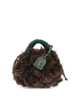 Kurt Geiger London: Коричневая сумка-шоппер 