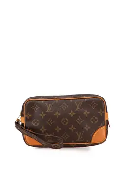 Louis Vuitton Pre-Owned: Коричневый клатч 