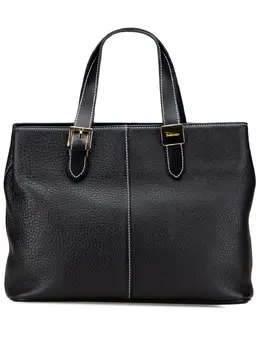 Burberry Pre-Owned: Чёрная сумка-шоппер 