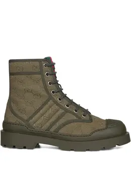 Gucci: Тёмные ботинки 
