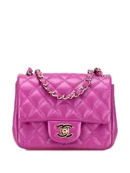 CHANEL Pre-Owned: Фиолетовая сумка через плечо 