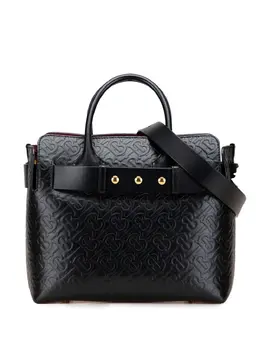 Burberry Pre-Owned: Чёрная поясная сумка 