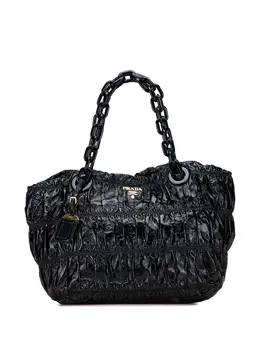 Prada Pre-Owned: Чёрная сумка-шоппер 