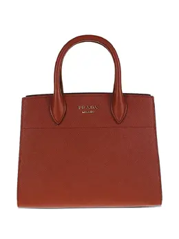 Prada: Коричневая сумка-шоппер 
