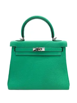 Hermès Pre-Owned: Зелёная сумка-шоппер 