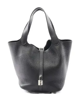 Hermès Pre-Owned: Чёрная сумка-шоппер 